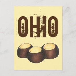 Ohio OH Peanut Butter Buckeye Eye Nut Snoep Briefkaart