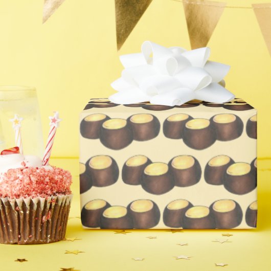 Ohio OH Peanut Butter Buckeye Eye Nut Snoep Cadeaupapier (Verjaardagsfeest)