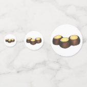 Ohio OH Peanut Butter Buckeye Eye Nut Snoep Confetti (Achterkanten)