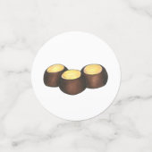 Ohio OH Peanut Butter Buckeye Eye Nut Snoep Confetti (Kleine voorkant)