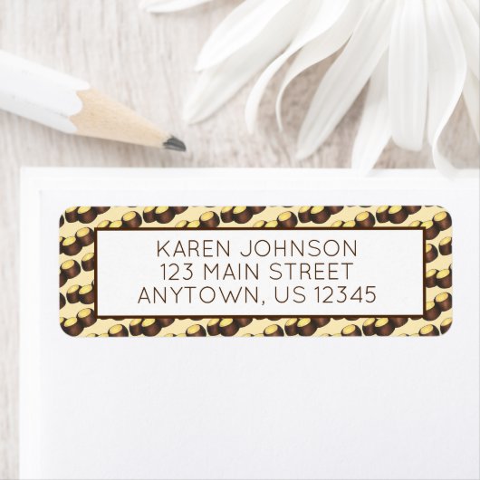 Ohio OH Peanut Butter Buckeye Eye Nut Snoep Etiket (Insitu)