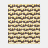 Ohio OH Peanut Butter Buckeye Eye Nut Snoep Fleece Deken (Voorkant)