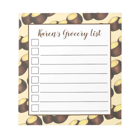 Ohio OH Peanut Butter Buckeye Eye Nut Snoep Notitieblok (Voorkant)