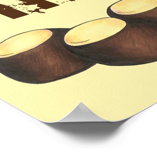 Ohio OH Peanut Butter Buckeye Eye Nut Snoep Poster (Hoek)