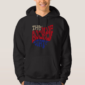 Ohio Oh Us State Shape Motto Hoodie
