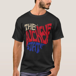 Ohio Oh Us State Shape Motto T-shirt