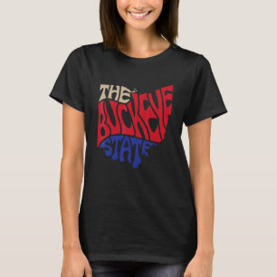 Ohio Oh Us State Shape Motto T-shirt