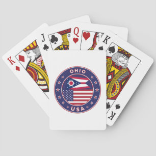 Ohio, Ohio t-shirt, Ohio-sticker, telefooncel Pokerkaarten
