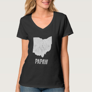 Ohio Papaw Ohio Silhouette State Coolest Grandpa T-shirt