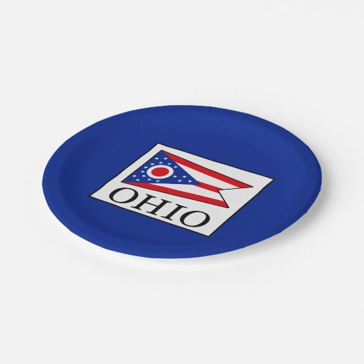 Ohio Papieren Bordje (Gekanteld)