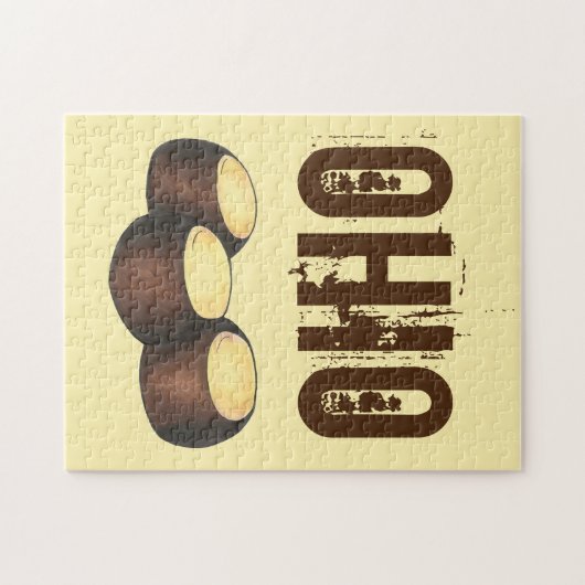 Ohio Peanut Butter Buckeye Buck Eye Classic Snoep Legpuzzel (Horizontaal)