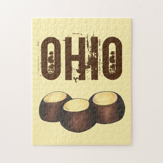 Ohio Peanut Butter Buckeye Buck Eye Classic Snoep Legpuzzel (Verticaal)