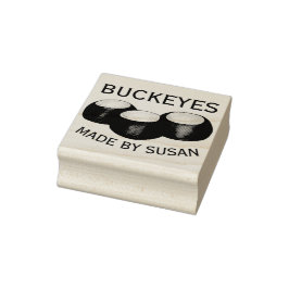 Ohio Peanut Butter Buckeye Snoep Homemade gemaakt  Rubberstempel