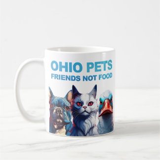 OHIO PETS, Friends not Food (het origineel) Koffiemok