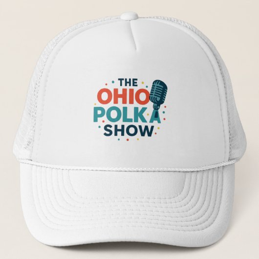 Ohio Polkas Logo Hoed Trucker Pet (Voorkant)
