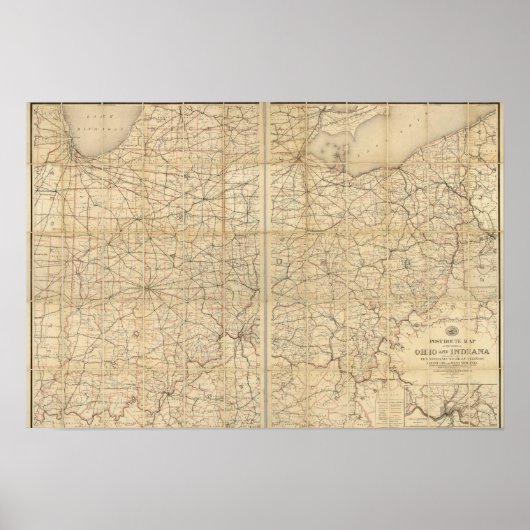 Ohio Postal Route Poster (Voorkant)