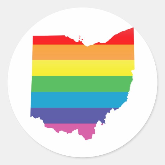 ohio pride . ronde sticker (Voorkant)