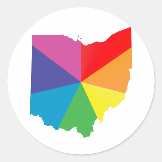 ohio pride . ronde sticker (Voorkant)