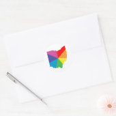 ohio pride . ronde sticker (Envelop)
