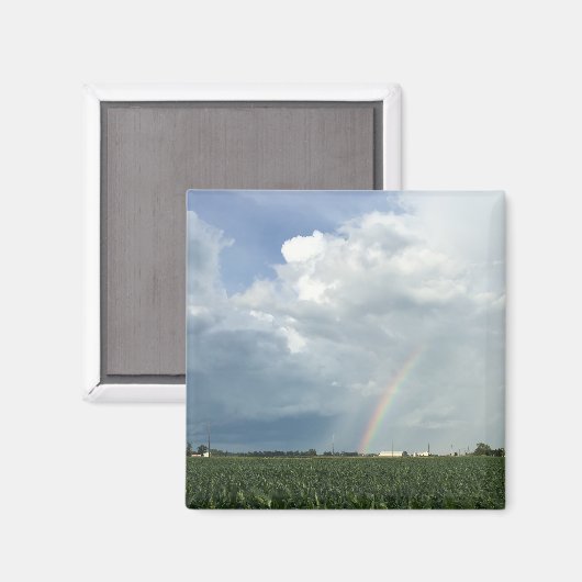 Ohio Rainbow Over Cornfield Magneet (Voorkant / Achterkant)