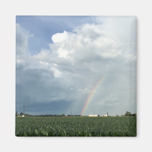 Ohio Rainbow Over Cornfield Magneet