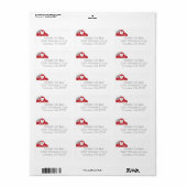 Ohio Red Barn retouradres Etiket (Full Sheet)