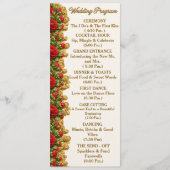 Ohio Red Carnation Wedding Program Card Programmakaart (Voorkant)