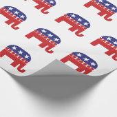 Ohio Republican Elephant Cadeaupapier (Hoek)