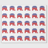 Ohio Republican Elephant Cadeaupapier (Vlak)
