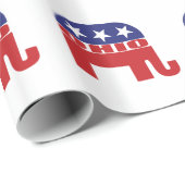Ohio Republican Elephant Cadeaupapier (Rol Hoek)