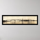 Ohio River Bridge Foto 1911 Poster (Voorkant)