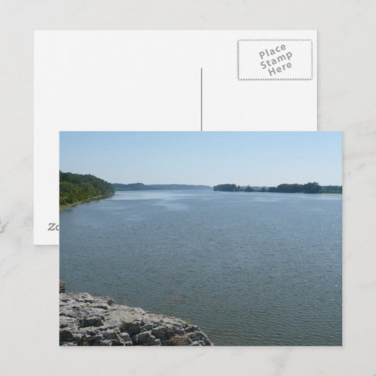 Ohio rivier de Gazebo Briefkaart (Voorkant / Achterkant)