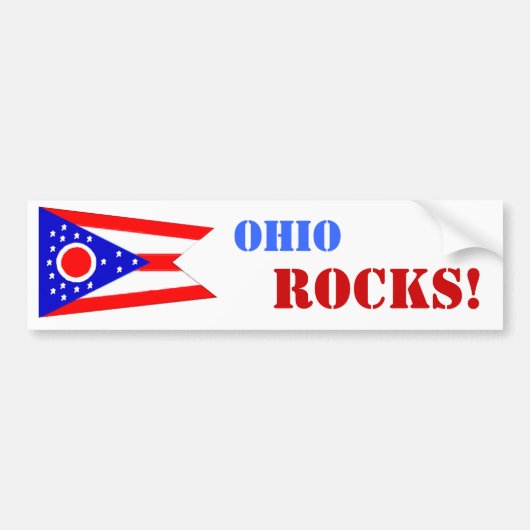 Ohio ROCKS! Bumpersticker (Voorkant)