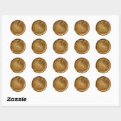 Ohio Rode Anjer Waszegel Sticker (Vel)