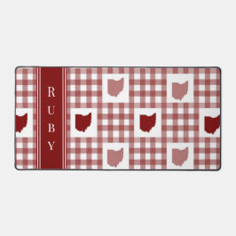 Ohio Rode Gingham Bureaumat