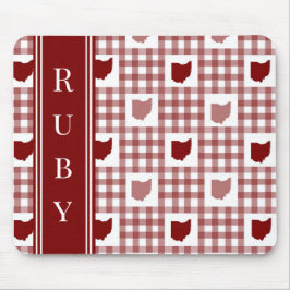 Ohio Rode Gingham Muismat