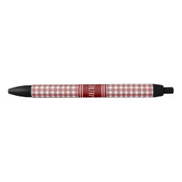 Ohio Rode Gingham Zwarte Inkt Pen