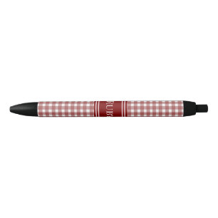 Ohio Rode Gingham Zwarte Inkt Pen