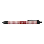 Ohio Rode Gingham Zwarte Inkt Pen (Bovenkant)