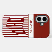 Ohio Rode Streep Case-Mate iPhone Case (Achterkant (horizontaal))
