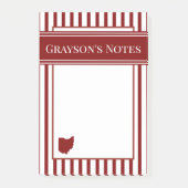 Ohio Rode Streep Post-it® Notes (Voorkant)