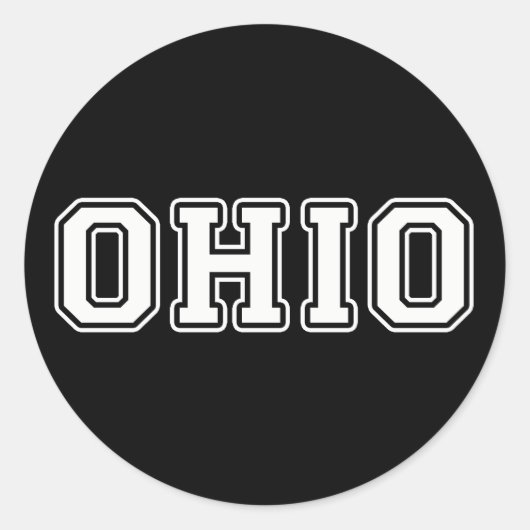 Ohio Ronde Sticker (Voorkant)