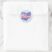 Ohio Ronde Sticker (Tas)