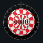 OHIO rood zwart en wit Dartbord<br><div class="desc">OHIO Rood Zwart-Wit Dart Board met aanpasbare tekst. 🎯Wijzig naar jouw tekst door de personalisatieoptie te selecteren. Laat het me weten als u aanvullende vragen heeft en omdat de klantenondersteuning van Zazzle de klantervaring afhandelt, kunt u Zazzle-klantenondersteuning bereiken via chat, telefoon of e-mail, zoals uitgelegd in deze handige link hier:...</div>