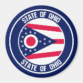 Ohio Round Emblem Magneet (Voorkant)