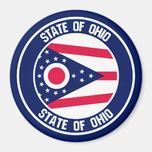 Ohio Round Emblem Magneet