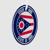 Ohio Round Emblem Ornament (voorkant)