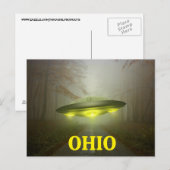 OHIO RUIMTESCHIP UFO BRIEFKAART (Voorkant / Achterkant)