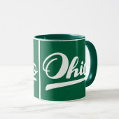 Ohio Script Green Souvenir Mok (Voorkant rechts)