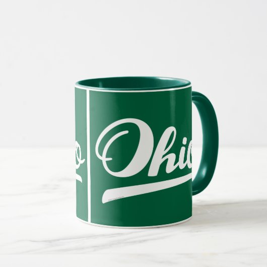 Ohio Script Green Souvenir Mok (Voorkant rechts)